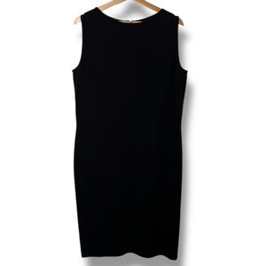 St. John - Classic Black Sleeveless Women's Dress